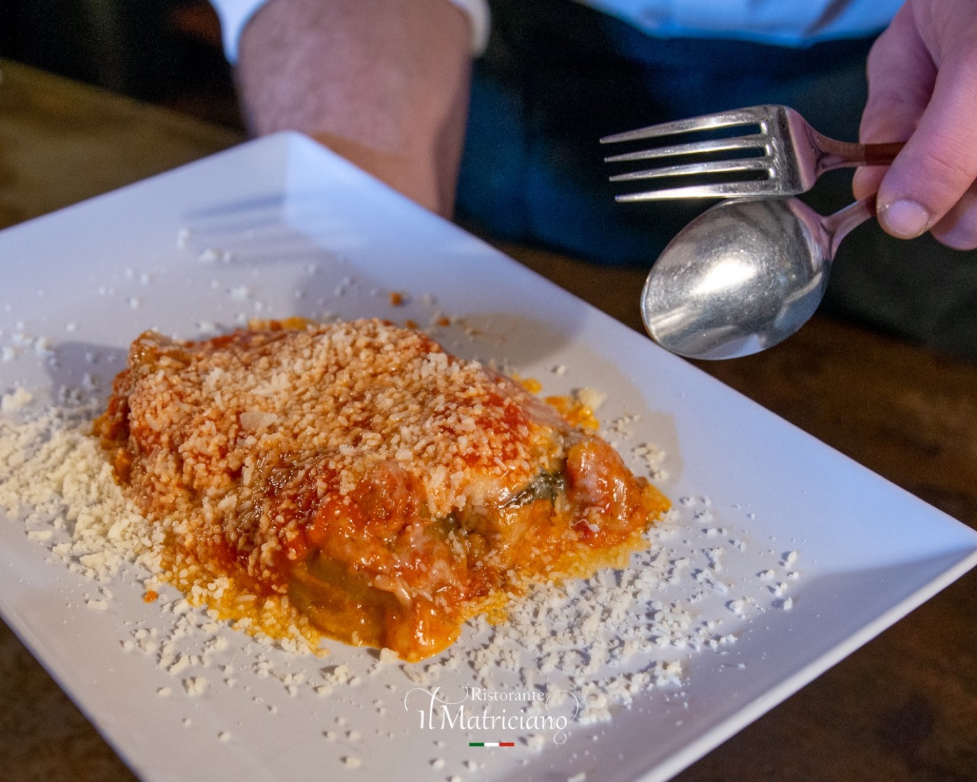 Melanzane alla Parmigiana — Roman aubergine parmigiana at Il Matriciano Lisbon