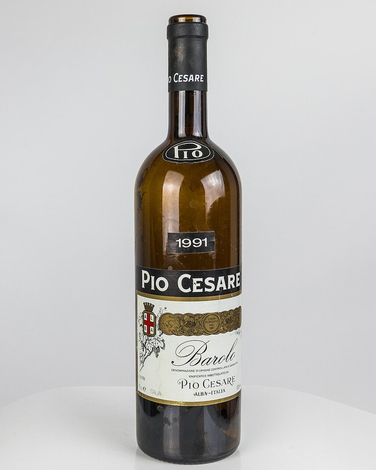 A bottle of Barolo DOCG from Pio Cesare, Alba, Piemonte